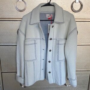 Woolrich White Knit Jacket